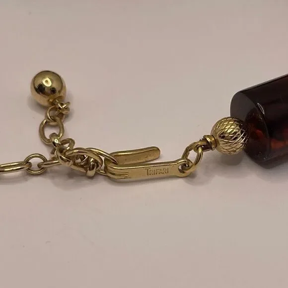 Rare vintage crown TRIFARI Bakelite choker necklace - Picture 9 of 14